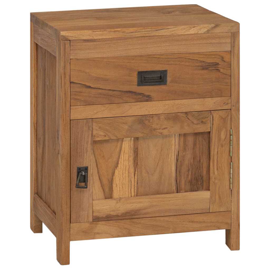 vidaXL Nachttisch Massivholz Teak 40x30x50 Cm