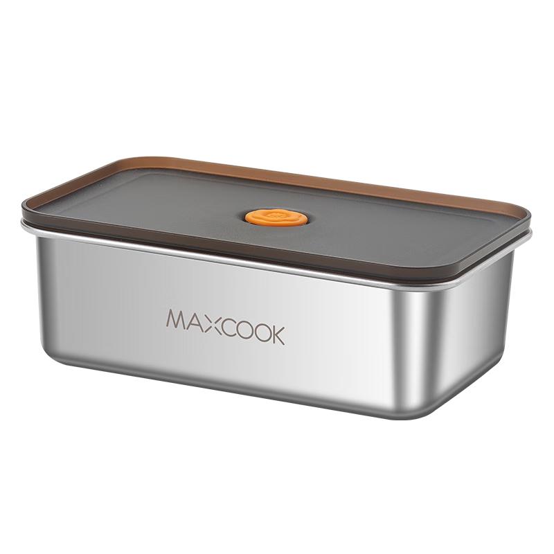 MAXCOOK Контейнер для хранения еды из нержавеющей стали 304, 1000 мл