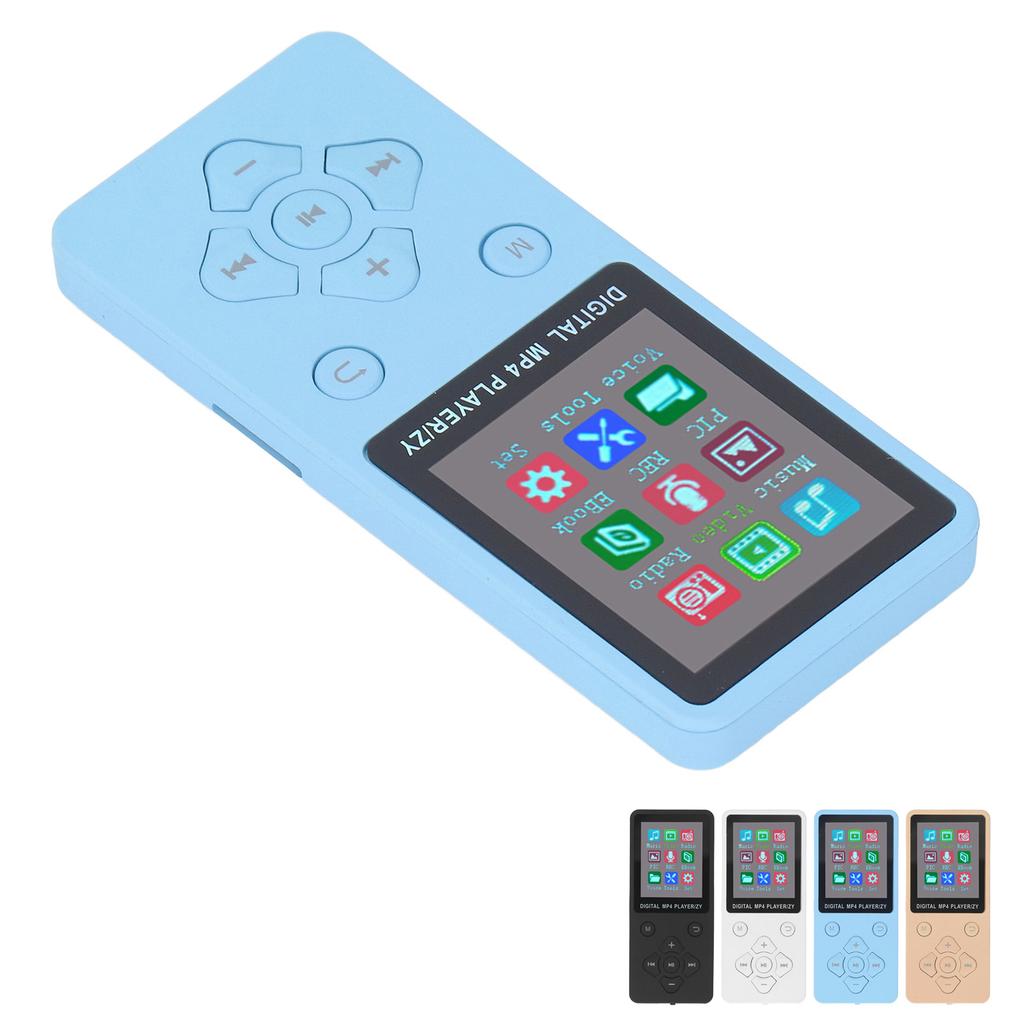 MP3 MP4 Player Bluetooth 5.0 Super Dünne 1,8 Zoll Farbe Bildschirm 128G Erweiterbar Speicher Tragbare 