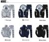 Chinese Style Warm Fleece Hoodie & Sweatshirt Set - Thickened Casual Sportswear