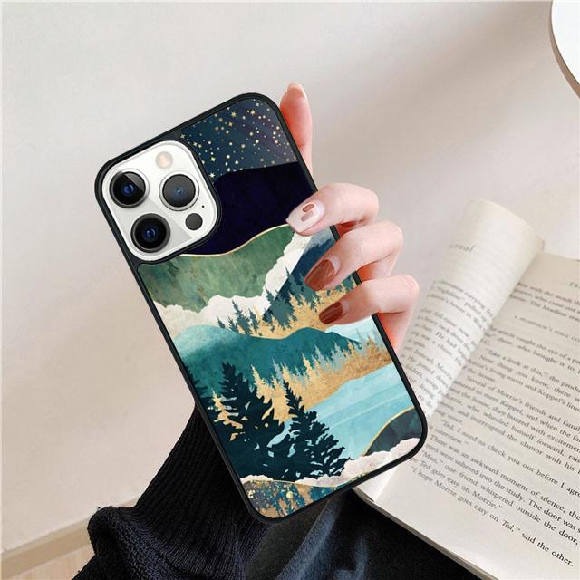 Star Lake Mountain Phone Case Back Cover For iPhone 17 Air 16 15 14 Plus 11 Pro Max 13 Pro Max 12 Max Coque