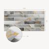 Vinyl Decorative Panel with Graphics for Kitchen or Bathroom 100x50 Cm Elegant Marble Pattern