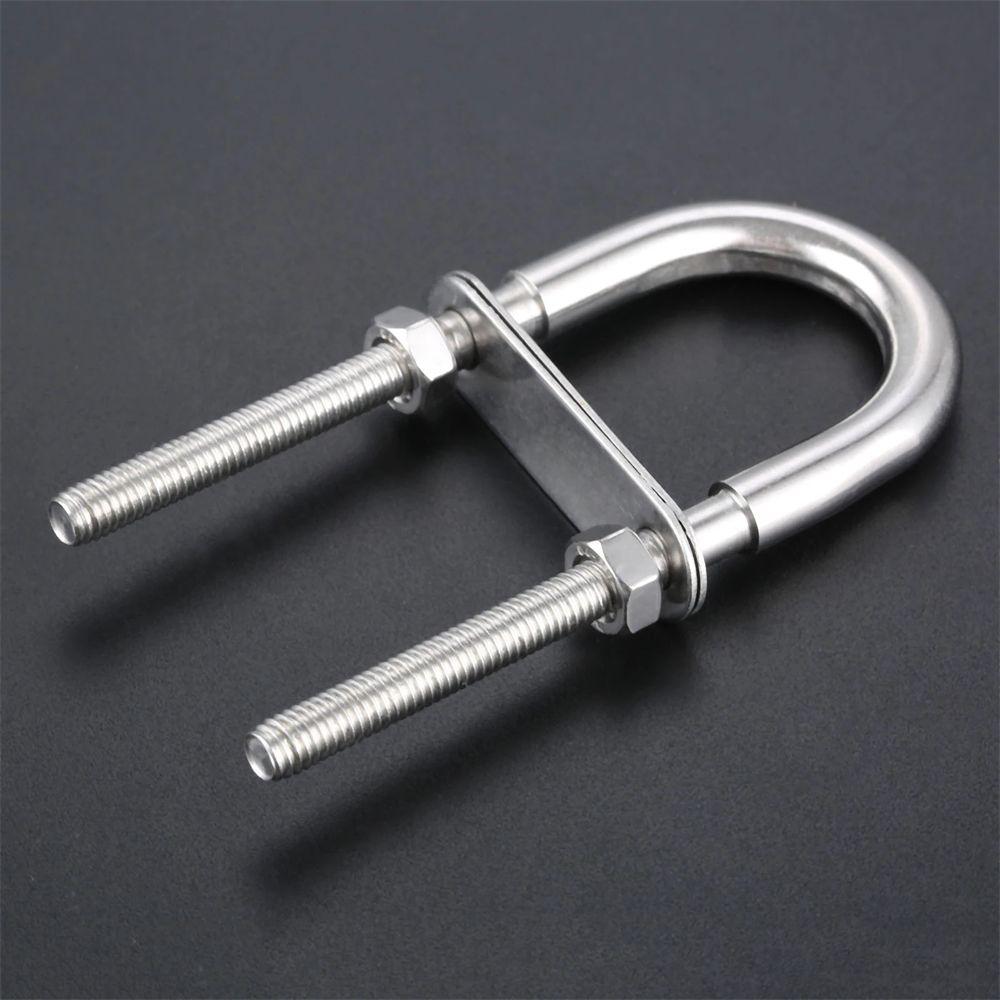 U-bolt Yacht Boat Hardware Metal U-bolt Bow Stern Eye Screw Pads Rope Rigging Screw with Nut