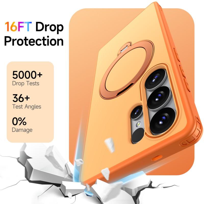 Magnetische Handyhülle mit 360° drehbarem Ständer Galaxy S26 Ultra A57 S25 FE Kompatibel mit kabellosem Laden