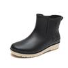 Rain Short Boots for Solid Rain Cute and Rain Rain Rain Rain Rain G-tiamo Boots, Women, Simple, Black, Stylish, Waterproof, Boots, Stylish, Black,