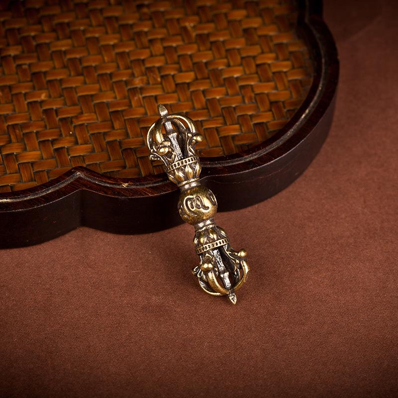 Messing Vajra Stößel Schlüsselanhänger und Auto Anhänger Ornamente