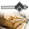 8mm Shank 45 Degree Chamfer Edge Forming Router Bit Bevel Flush Trim Bit Woodworking Milling Cutter Bits Cutter Tool