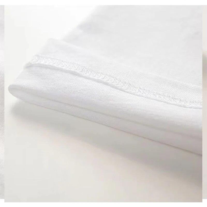 Unisex Cartoon T-Shirts 2023 Summer Harajuku Kawaii Cat Printed Short Sleeve Tees FeUnisex Couple Streetwear Loose Clothes Y2K Tops