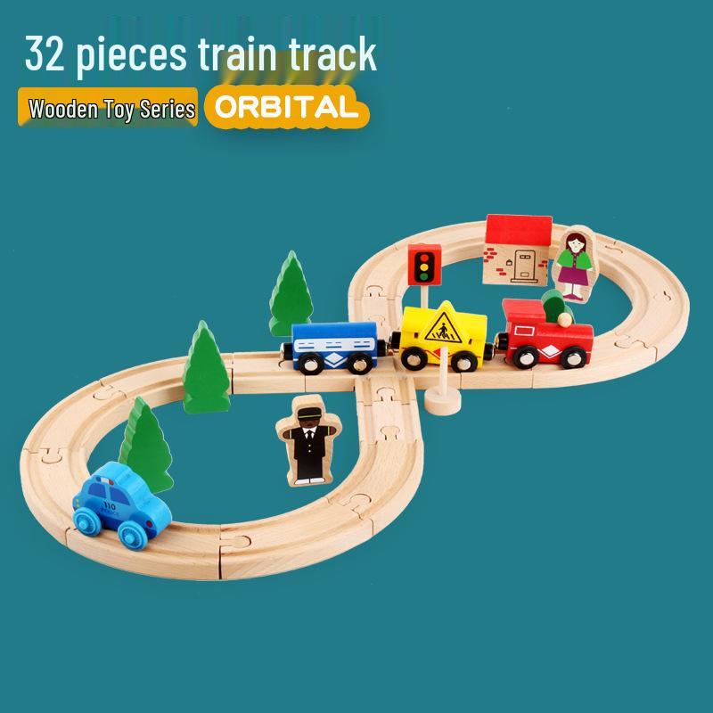 Thomas Magnetic Electric Train: Wooden Track Locomotive Educational Toy for Kids