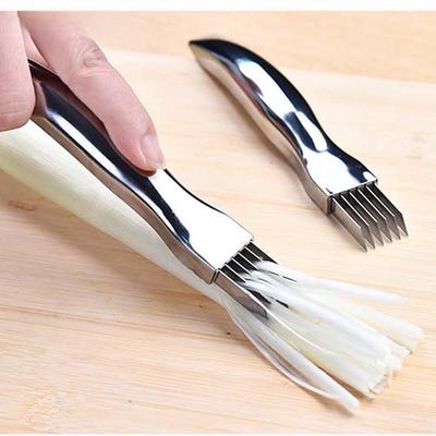 Grattugia per cipolla in acciaio inossidabile Coltello multifunzione per cipolla, aglio, pomodoro, Trituratori di verdure, Affettatrice, Gadget da cucina