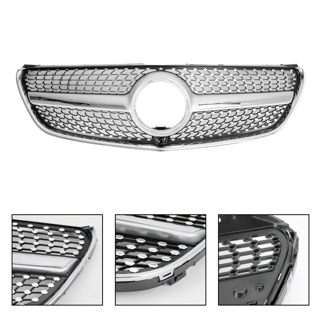 Grilă frontală superioară cu diamant potrivită pentru Mercedes Benz V Class W447 2014-03.2019