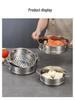 304 Stainless Steel Steamer Tray & Rack, Flat Mouth, 16cm-22cm, Min Order: 2 Pcs