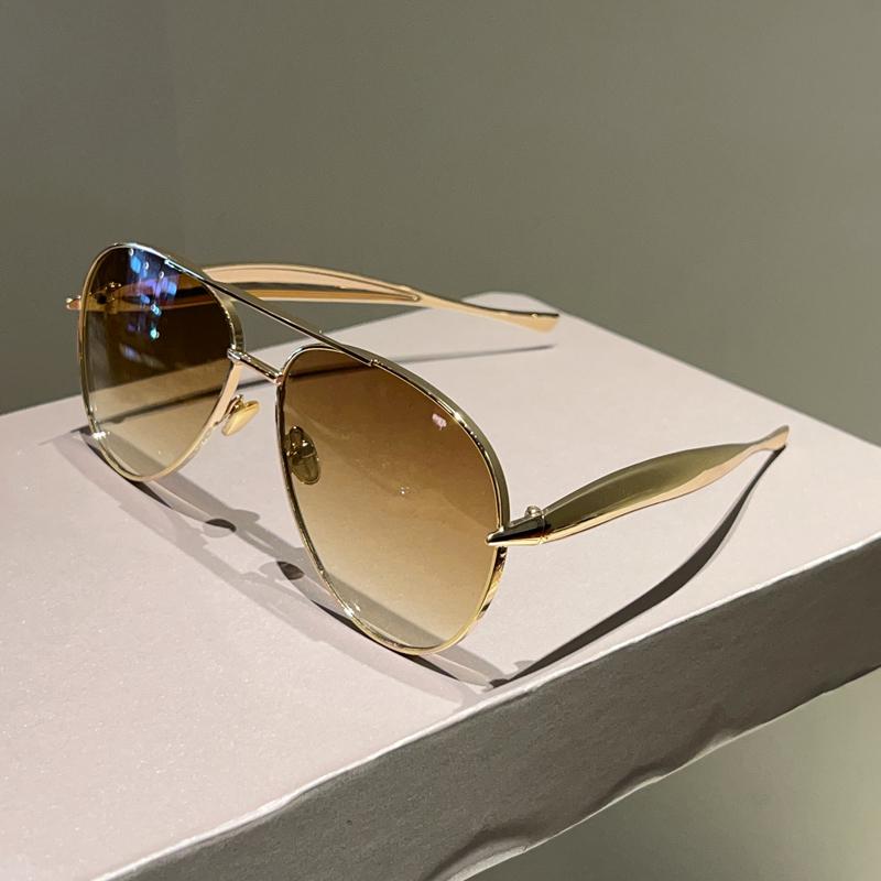 Vintage Pilot Sunglasses Men Fashion Oversized Outdoor Shades New Women Trendy Luxury Brand Design Anti-UV Sun Glasses