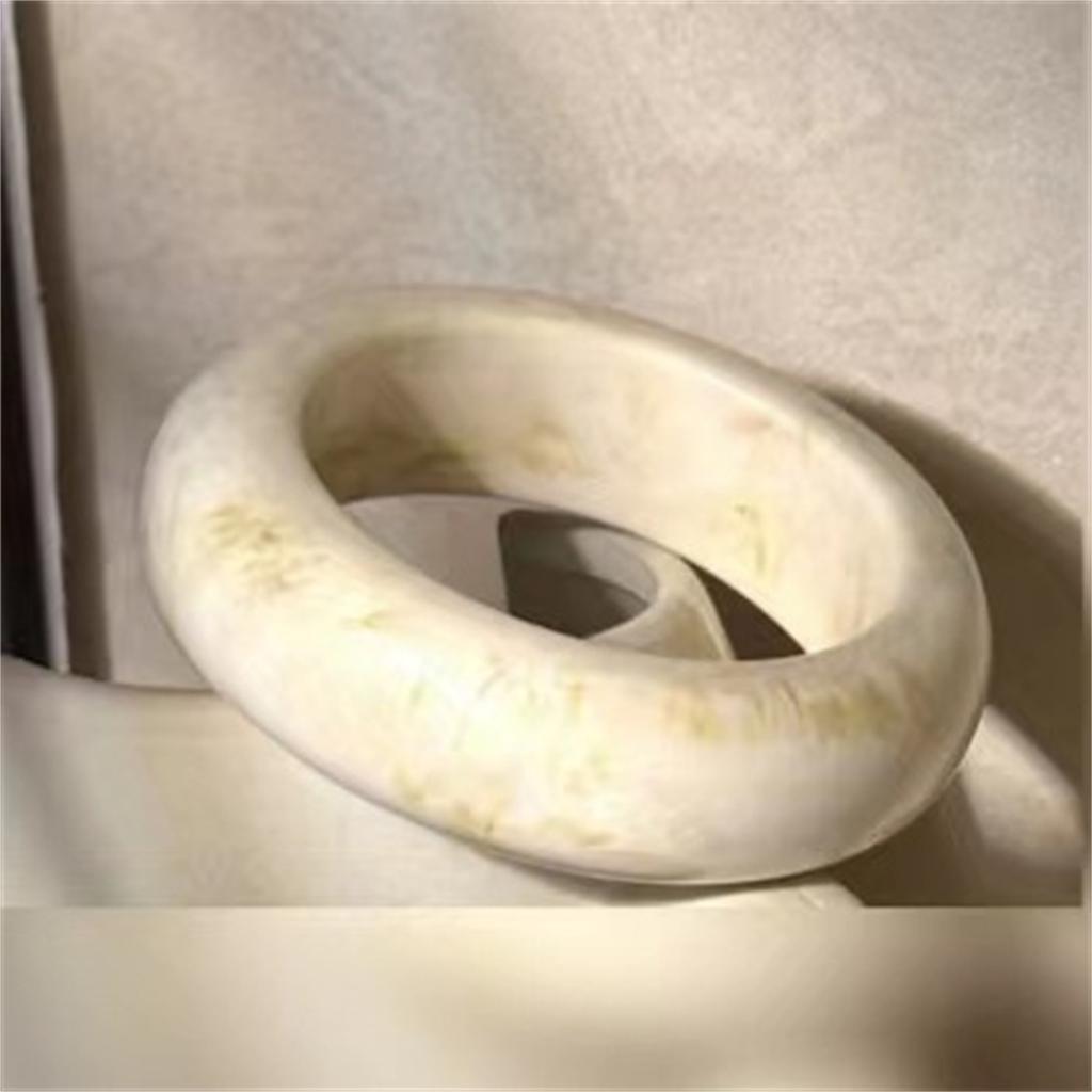 Vintage Breite Geometrische Harz Beige Schwarz Kaffee Armreifen Y2k Runde Dicke Armbänder Ins Schmuck Geschenk für Frauen Mädchen Armband