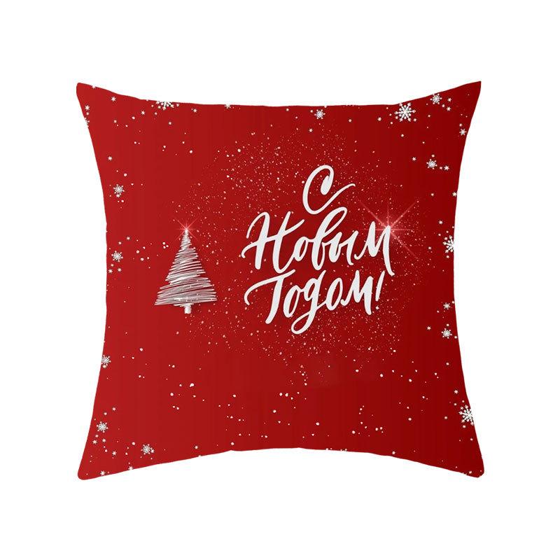 Neuer Weihnachts-Sofa-Kissenbezug Zuhause Amerikanischer Buchstaben-Druck Bettseiten-Kissenbezug