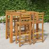 Day and Night - Day and Night High Garden Table and Stools 5 Pcs Solid Acacia Wood