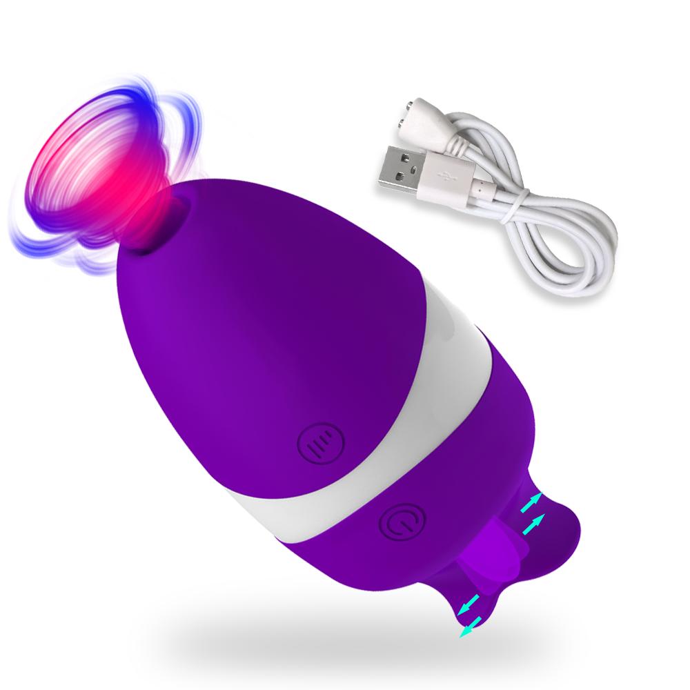 Clit Sucker Vibrator For Women Nipple Sucking Clitoris Powerful Stimulator Oral Tongue Pussy Licking Sex Toys Goods for Adults