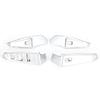4pcs ABS Chromed Window Lifter Switch Panel Cover Trim Fits for 3 Series G20 G28 2020