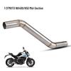 CFMOTO NK400/NK650 Stainless Steel Silencer Exhaust Pipe with Backpressure Drum.
