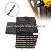 13-Piece Yellow Jute Flower Drill Bit Set, 1.5-6.5mm Straight Shank, with Plastic Box
