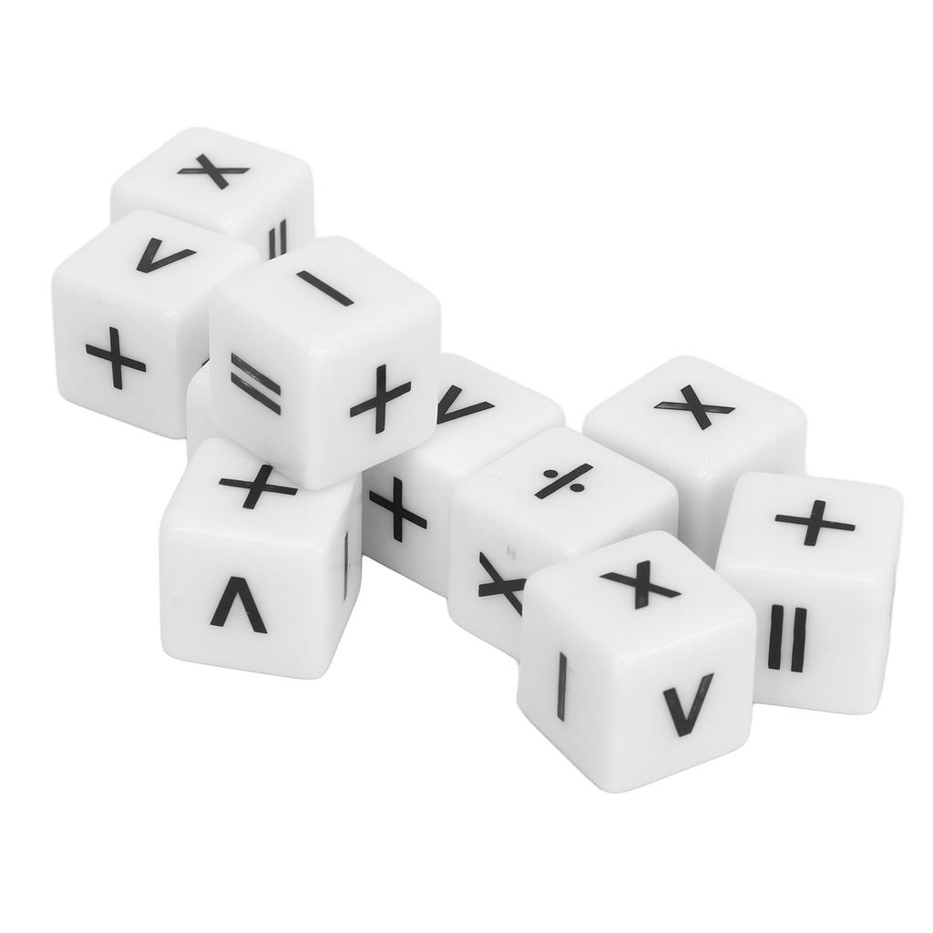 20pcs Teaching Dice Set Math Operation Dice Mathematical Operation Dices Math Teaching Classroom