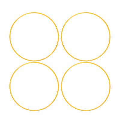 4pcs 18 Inch Wheel Rim Protectors Self Adhesive Aluminium Alloy Scratch Proof Wheel Rim Guard Yellow