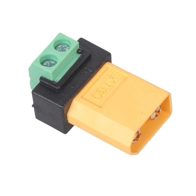 XT60 Male To 2Pin Solderless Terminal Adapter For Drones Solar Panel Remote Models 10A Current
