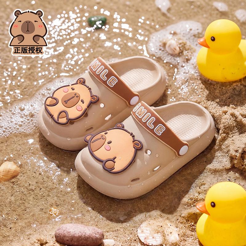 Kapibara Summer Children's Clogs for Boys and Girls, Non-Slip, Comfortable for Little Kids, Baby Beach Sandals