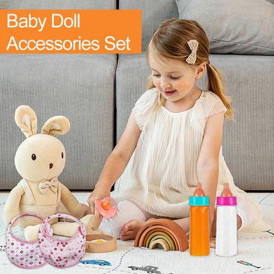 Magic Disappearing Doll Feeding Set Vanishing Milk Bottle Pacifier Utensils For Kids Simulation Pretend Play Housekeeping Toys