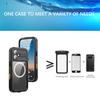 REDPEPPER For iPhone 17 IP68 Waterproof Case Clear Back Phone Cover Compatible with MagSafe
