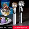 1pc Ice Cream Scoops Stacks Stainless Steel Ice Cream Digger Non-Stick Fruit Ice Ball Maker Watermelon Ice Cream Spoon Tool