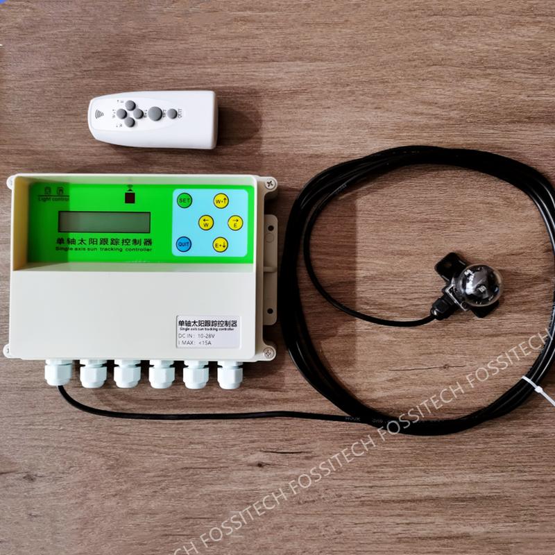 New Single Shaft Solar Automatic Tracking Controller Single Axis Sunshine Tracing Controller Wireless Slant Sun Tracker System