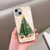 Чехол для телефона 'Рождественская елка' для IPhone 17 Pro Max 15 Pro 16 14 Plus 12 13 Mini 11 Pro Ударопрочный гальванизированный стеклянный чехол