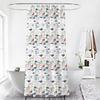 Fish Shower Curtain Ocean Animal Modern Multi-Color Fish Art Polyester Fabric Shower Curtain 72X72Inches