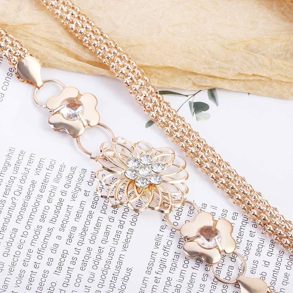 Elegant Luxury Statement Waist Chain Women Waistband Fashion Jewelry Body Chain Belts
