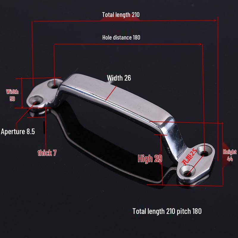 304 Stainless Steel Heavy Duty Pull Handle for Industrial Doors and Windows