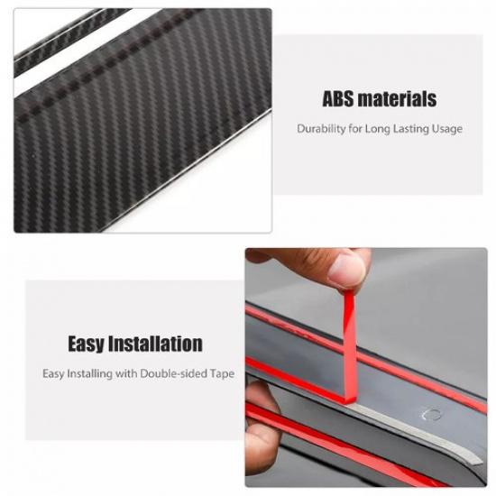 Carbon Fiber Engine Hood Air Vent Intlet Cover Trim for Dodge Challenger 2015+