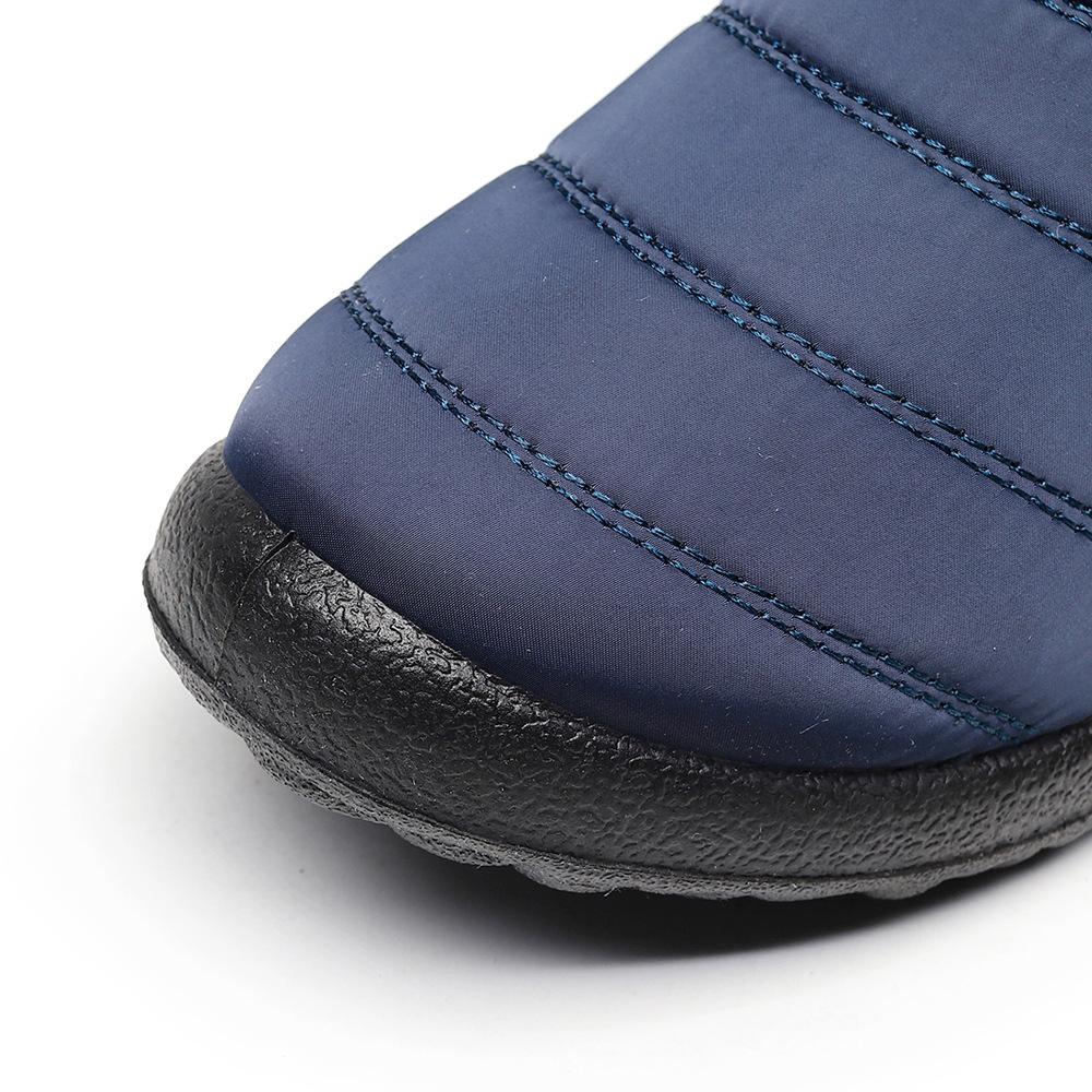 Waterproof Winter Boots for Men New Plush Snow Boots Women Ankle Boots Warm Black Couple Cotton Couples Platform Shoes