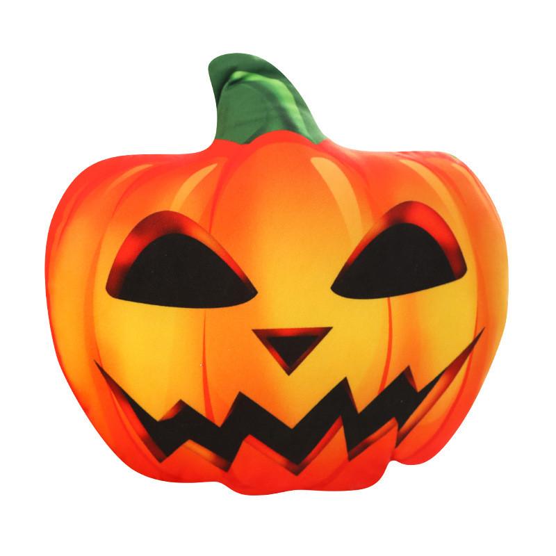 Pumpkin Plush Halloween Cushion Stuffed Toy Cartoon Doll Decorations Gift Kids