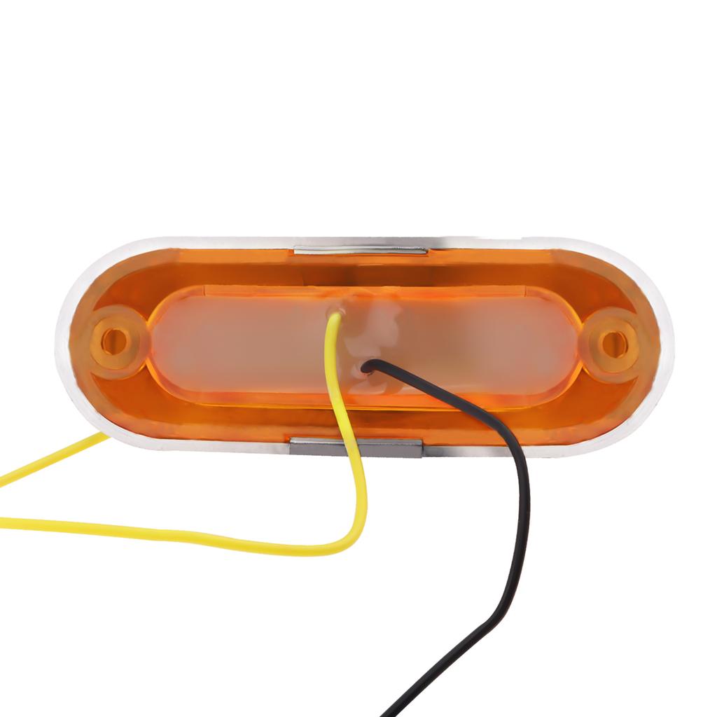10pcs Amber DC 12V - 24V 4 LED Side Marker Indicator Lights Fit for Auto Car / Bus / Truck , Robust Car Indicator Lights