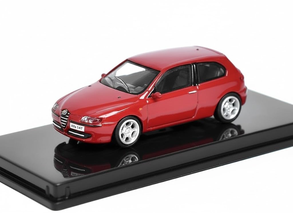 RICKO Альфа Ромео 147 Литая модель автомобиля, Масштаб 1:87, Красный, Масштаб HO [Параллельный импорт]