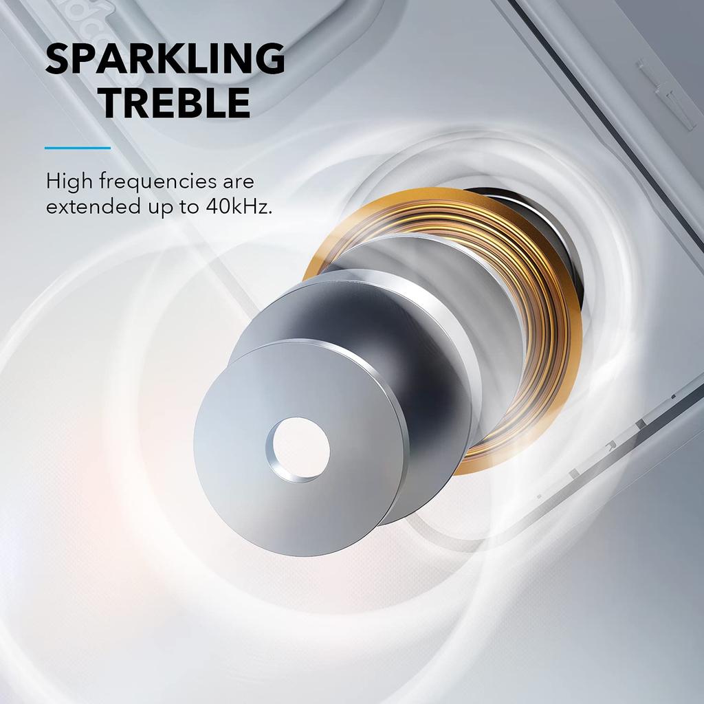 Anker Soundcore 3 Bluetooth IPX7 Titanium Dual Passive BassUp App Equalizer Continuous PartyCast Bath Perfect Gray Speaker, Waterproof, Drivers,