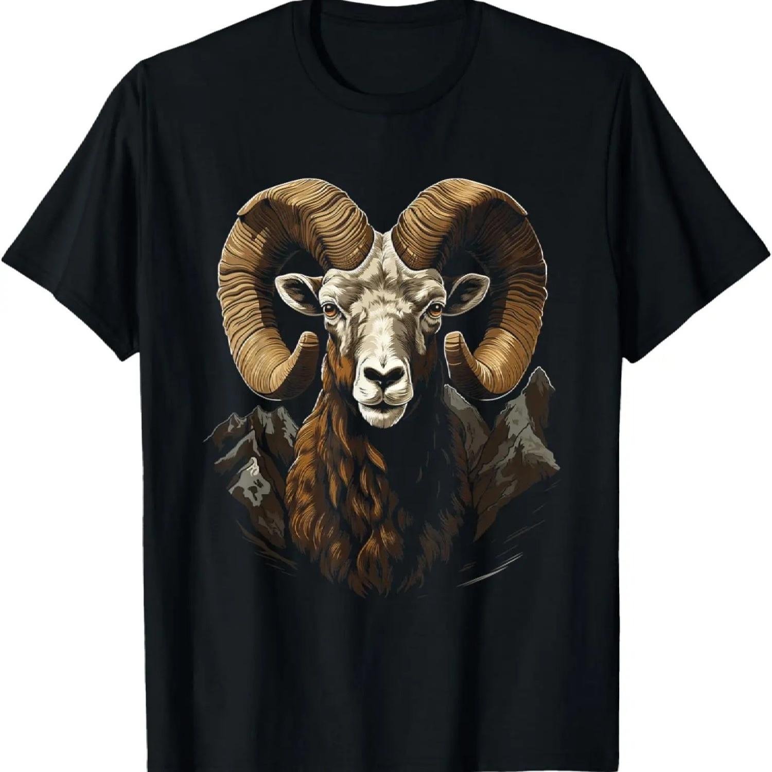 

Bighorn Sheep Wildlife Colorful Design Bighorn Sheep Lover T-Shirt XXXXXL чорний