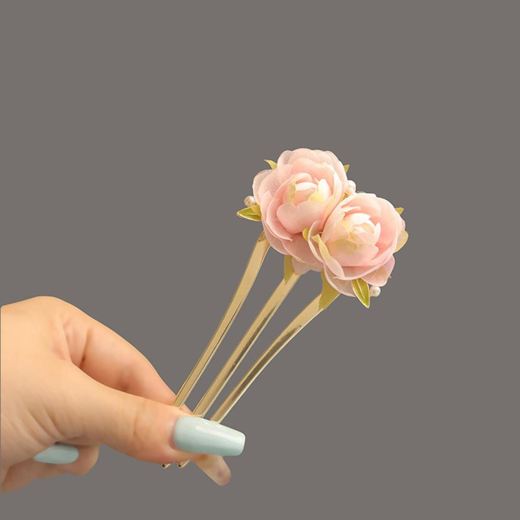 Agrafe de Păr Chinezești Accesorii de Păr 3 Dinți Aliaj Clasic Agrafe de Păr Florale pentru Femei Fete Accesorii Coafură