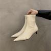 Spring Autumn Women Ankle Boots Fashion Pointed Toe Modern Short Booties Designer High Heels Botas De Mujer