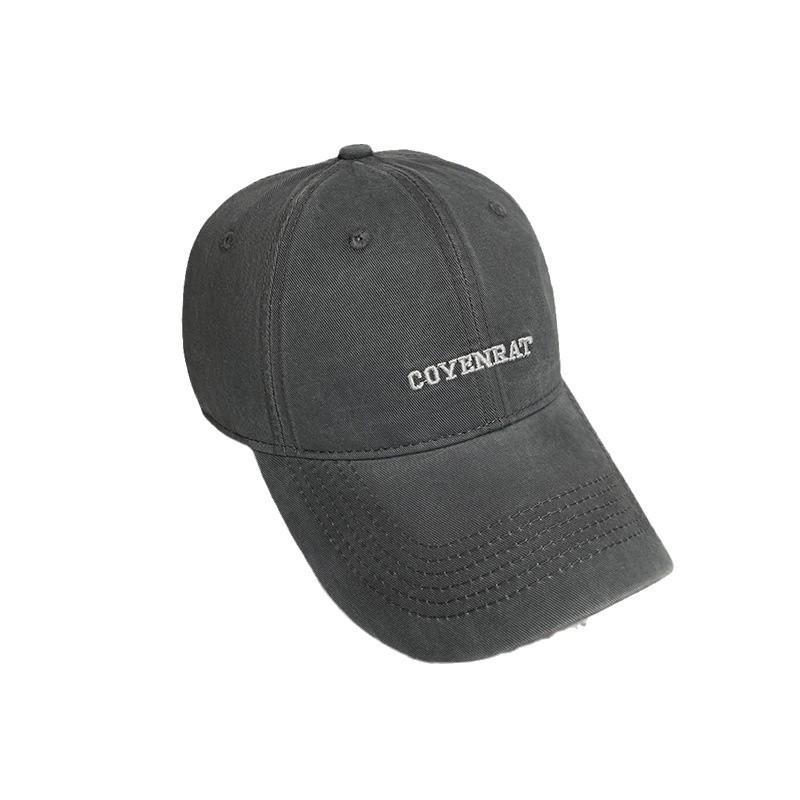 Embroidered Letters Enlarged and Widened Baseball Hat Women's Simple and Versatile Face Showing Small Wide Brimmed Peaked Cap