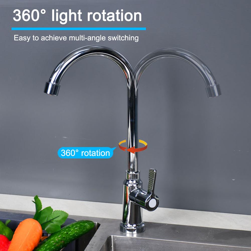 1 Pcs G1/2 Plastic Kitchen  Water Purifier Single Lever Hole Cold Tap Dishsink Vertical Faucet Accessories