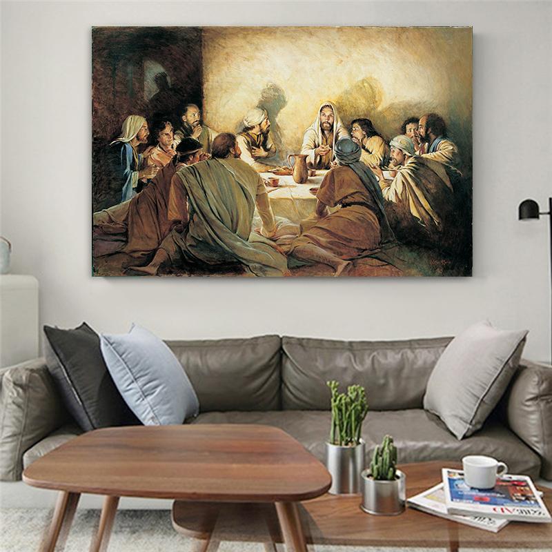 Jesus Series Christ Religious Faith Canvas Paintings Posters and Prints Wall Art Pictures for Living Room Home Decor