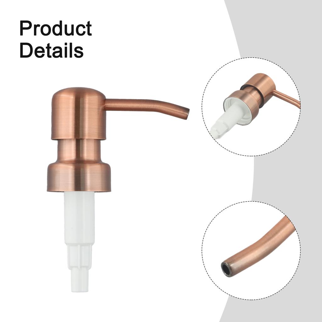 Bird Head Design Soap Pump Replacement for Retro Metal Dispenser Set of 2