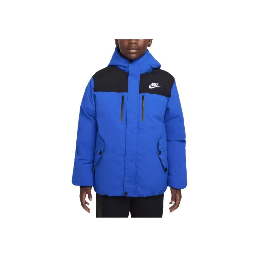 

Nike Down Jacket Comfortable Soft Three-Proof Outdoor Game Royal Blue Youth Kids Jackets HQ7165-480 XL